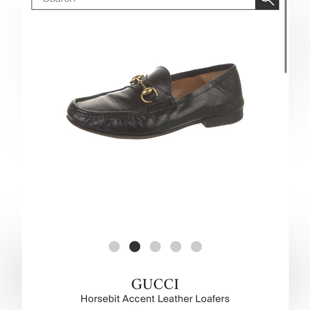 GUCCI
Horsebit Accent Leather Loafers mens 8.5 (41)